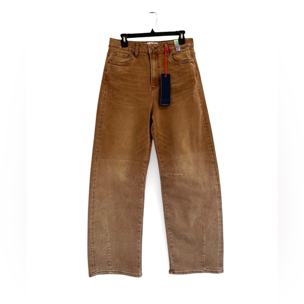 👖 Vibrant Miu High-Rise Barrel Jeans | Size W11 | Full-Length ✨